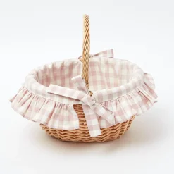 Pink Gingham Basket
