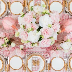 Pink Glass Lantern Tea Light Holder (Pair) - 24cm