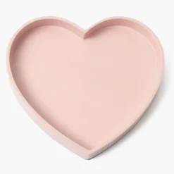 Pink Heart Lacquer Tray