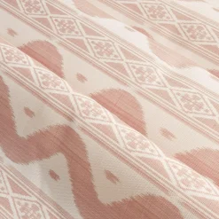 Pink Ikat Stripe Fabric