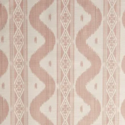 Pink Ikat Stripe Fabric