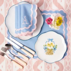 Pink Ikat Tablecloth
