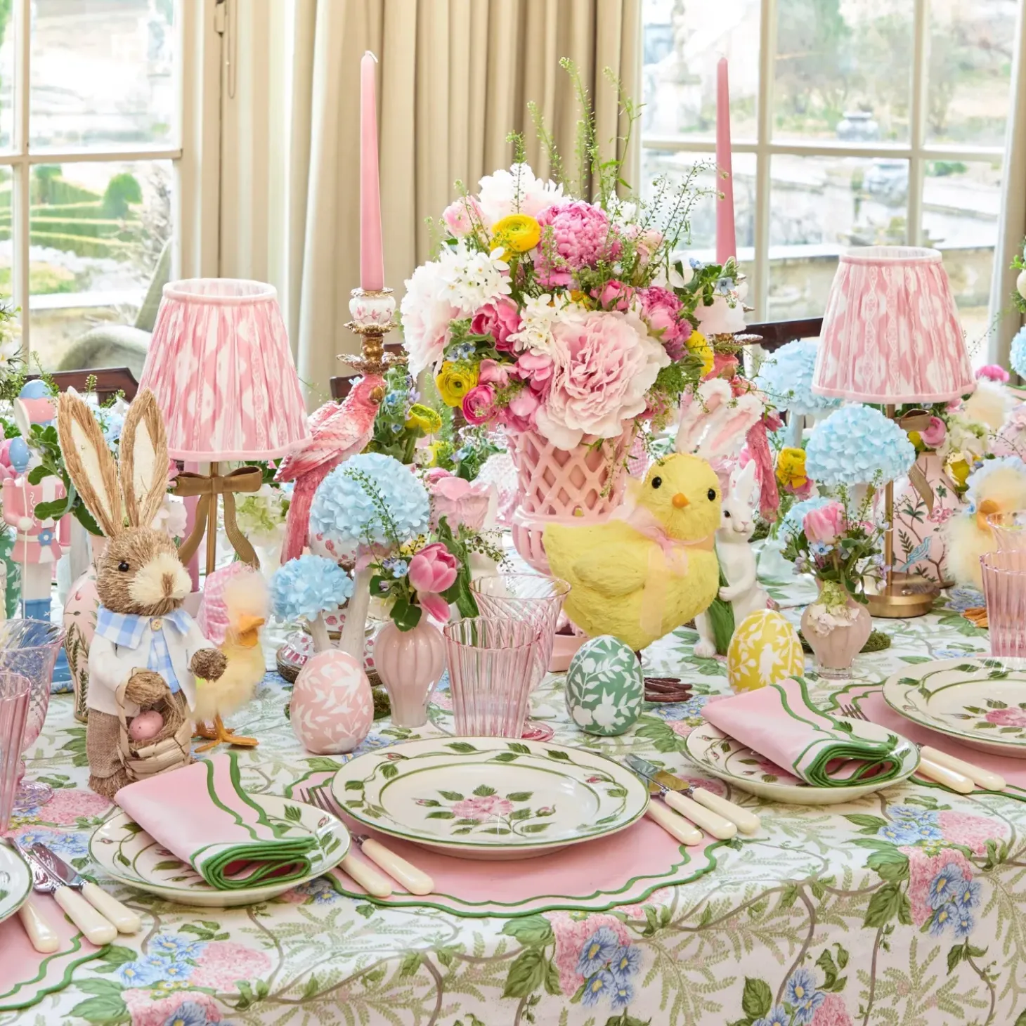 Pink Lady Isabella's Garden Tablecloth