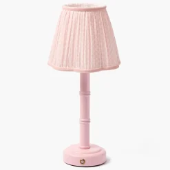 Pink Leonora Lacquer Rechargeable Lamp with Pink Lotus Shade (18cm)