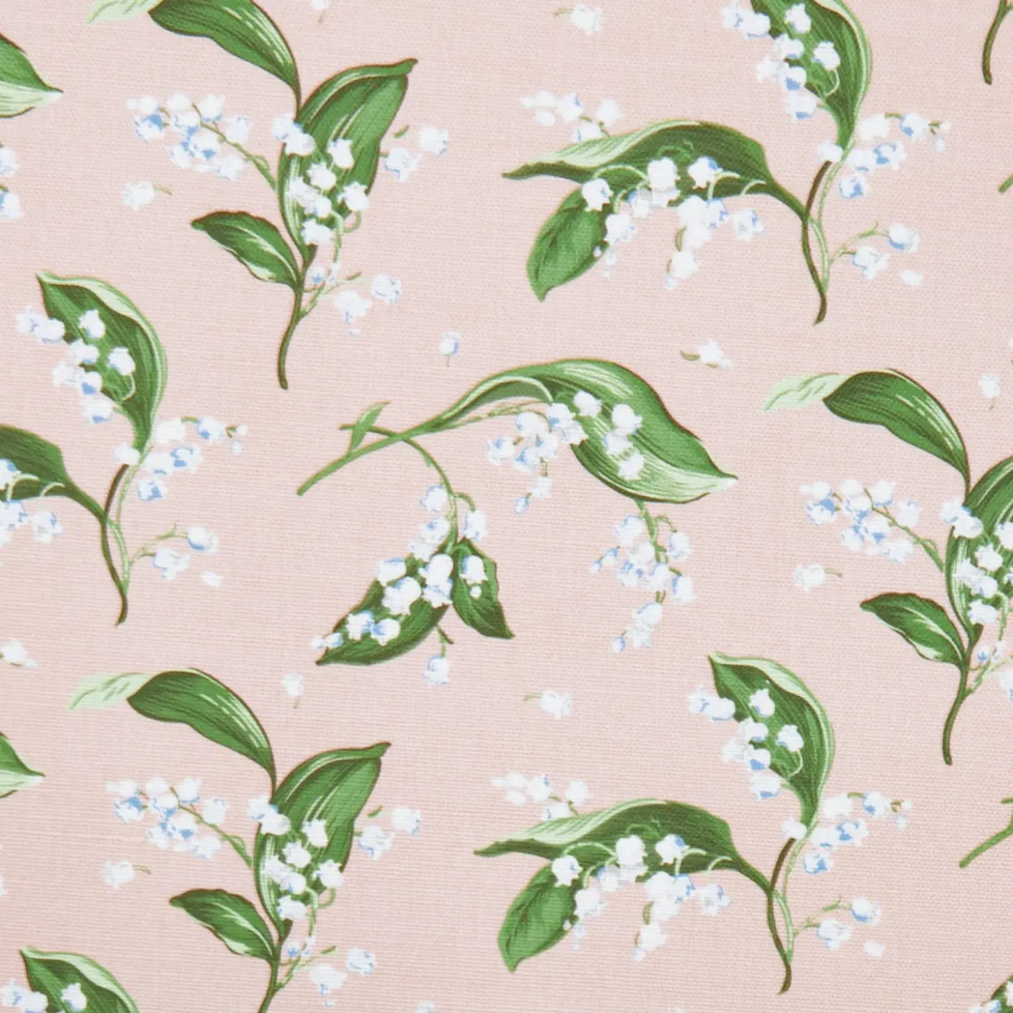 Pink Lily of the Valley Fabric