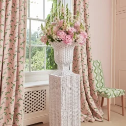 Pink Lily of the Valley Fabric