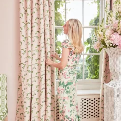 Pink Lily of the Valley Fabric