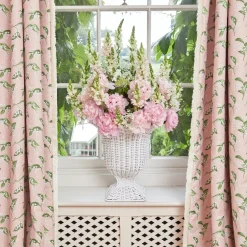 Pink Lily of the Valley Fabric