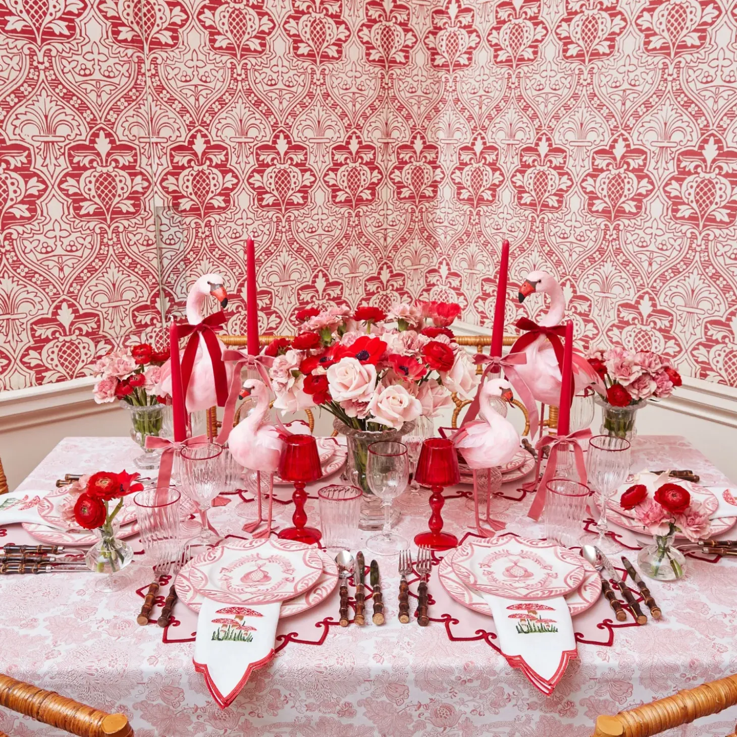 Pink Melograno Dinner & Starter Plates (Set of 8)