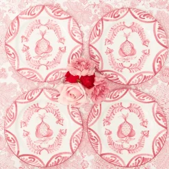 Pink Melograno Starter Plates (Set of 4)