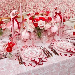 Pink Melograno Starter Plates (Set of 4)