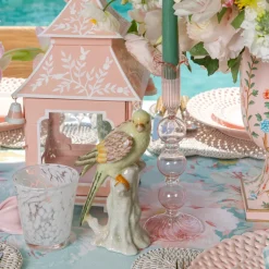 Pink Mini Chinoiserie Pagoda Lanterns (Pair)
