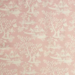 Pink Pagoda Garden Fabric