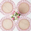 Pink Pia Woven Placemats (Set of 4)