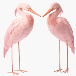 Pink Saskia Stork (Pair) - 60cm