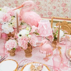 Pink Saskia Stork (Pair) - 60cm