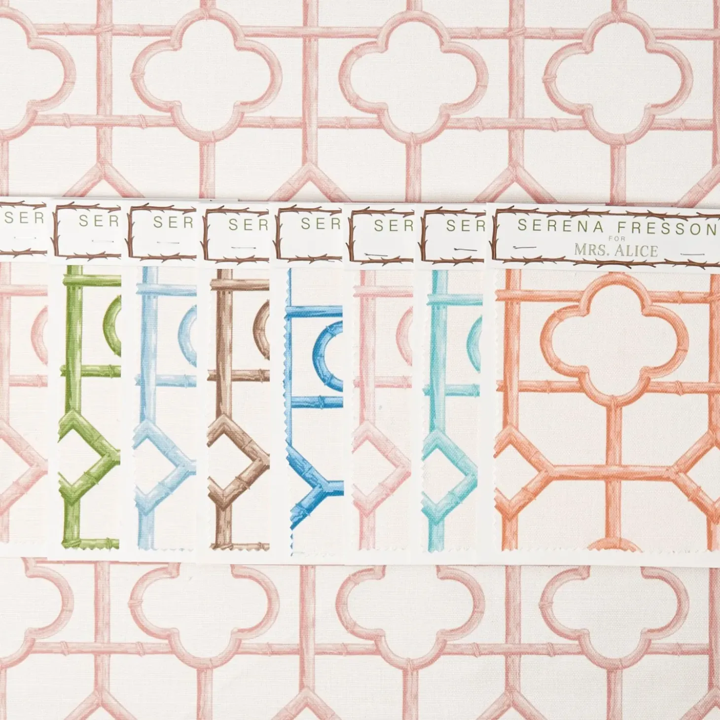 Pink Shaded Bamboo Fabric