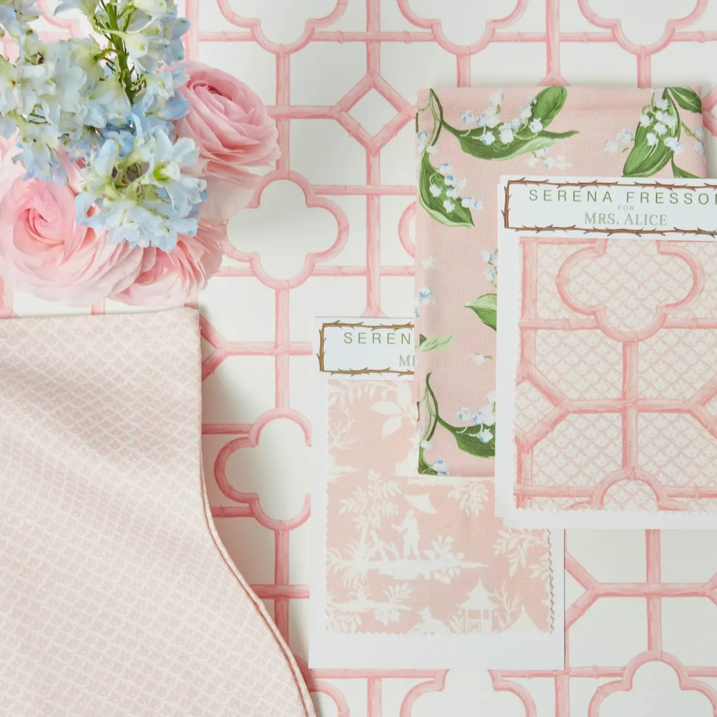 Pink Shaded Bamboo Wallpaper