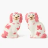 Pink Staffordshire Dog Salt & Pepper Shakers