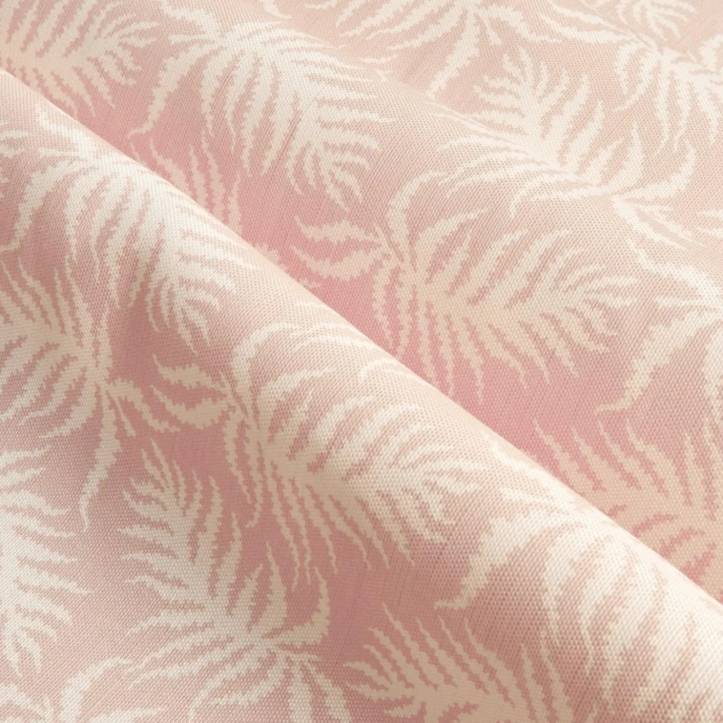 Pink Trailing Ferns Fabric