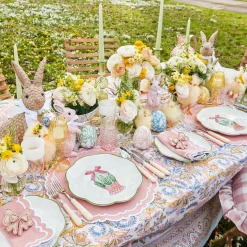 Pink Wicker Napkin Bow (Set of 4)