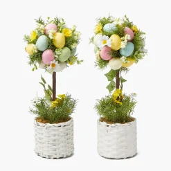 Potted Easter Egg Tree (Pair)