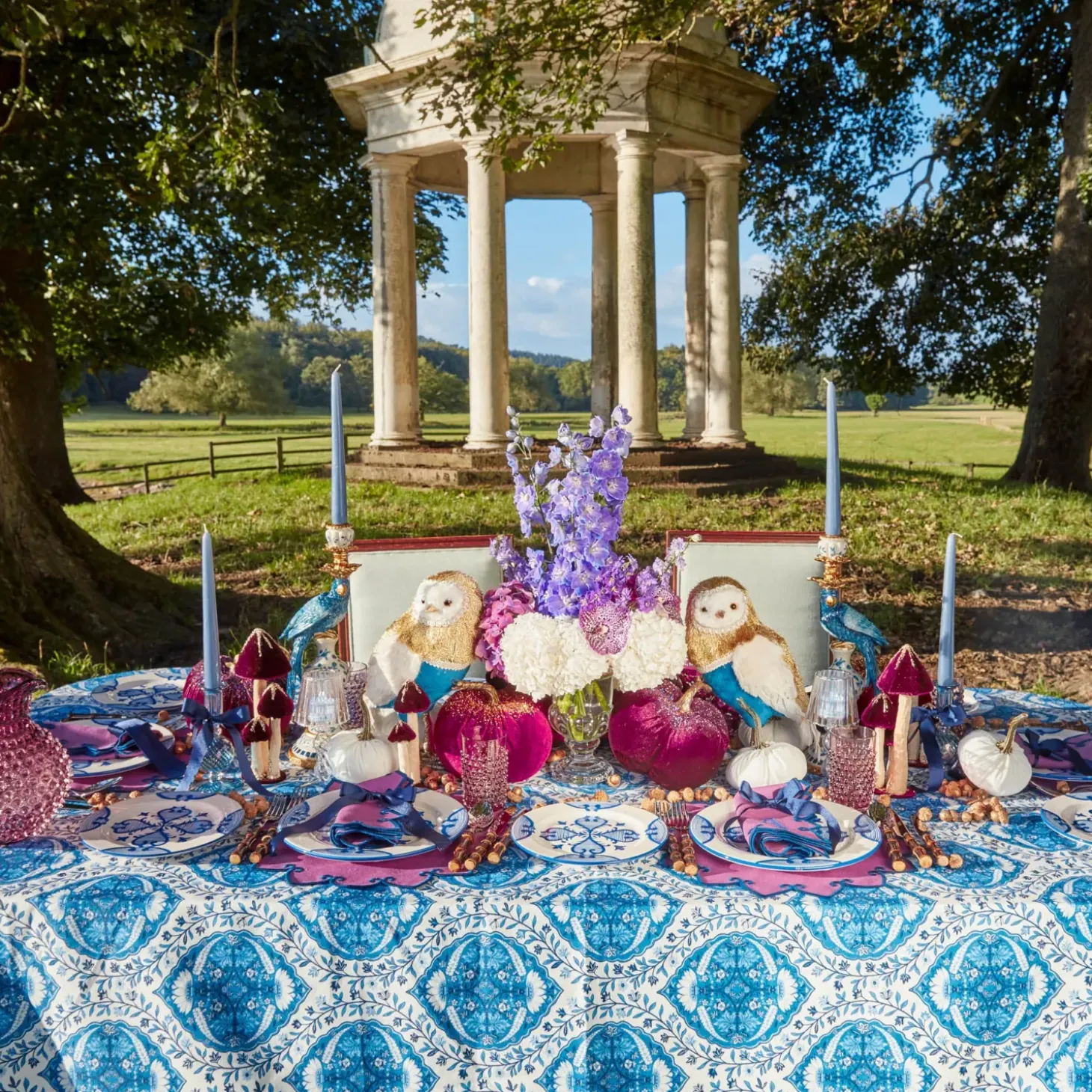 Purple Hobnail Glasses (Set of 6)