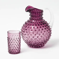 Purple Hobnail Jug