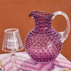 Purple Hobnail Jug
