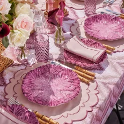 Purple Hobnail Jug & Glasses (Set of 6)