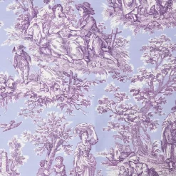 Purple Ottilie Toile Tablecloth