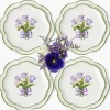 Purple Tulip Dinner & Starter Plates (Set of 8)