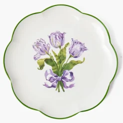 Purple Tulip Starter Plates (Set of 4)