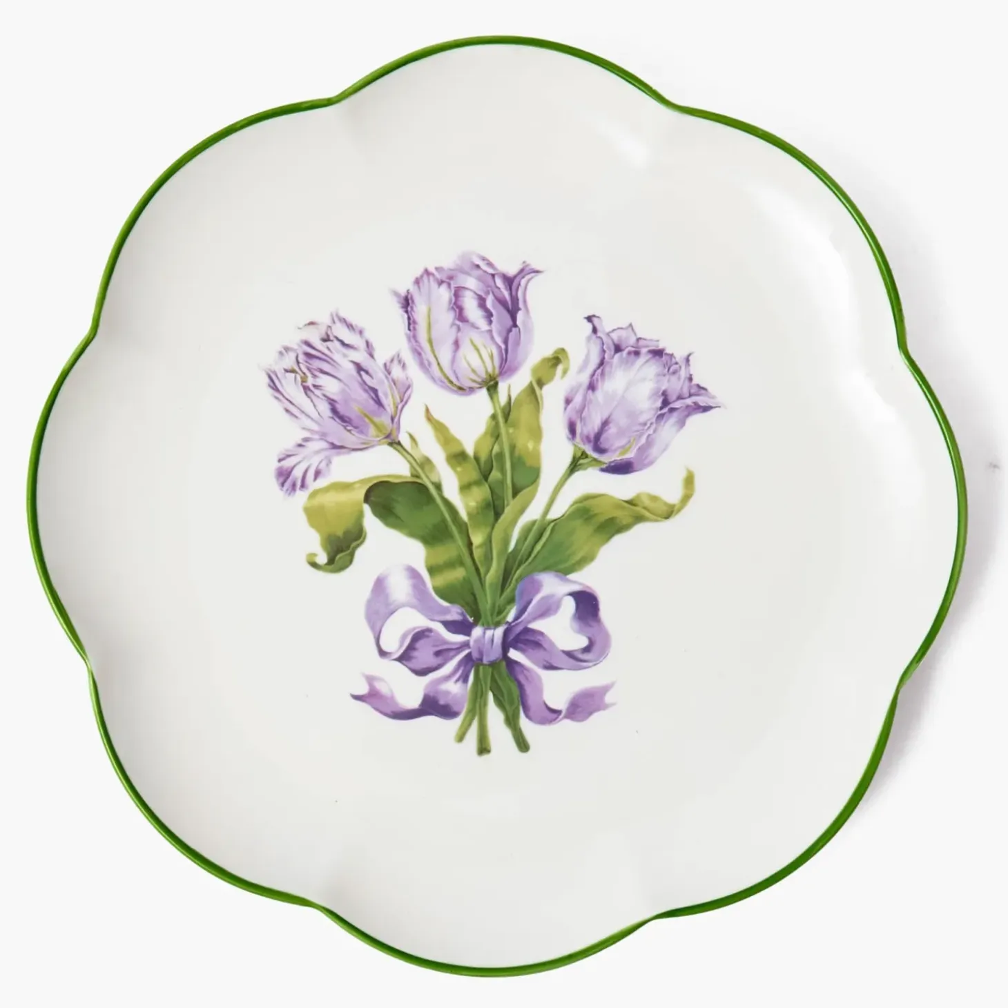 Purple Tulip Starter Plates (Set of 4)
