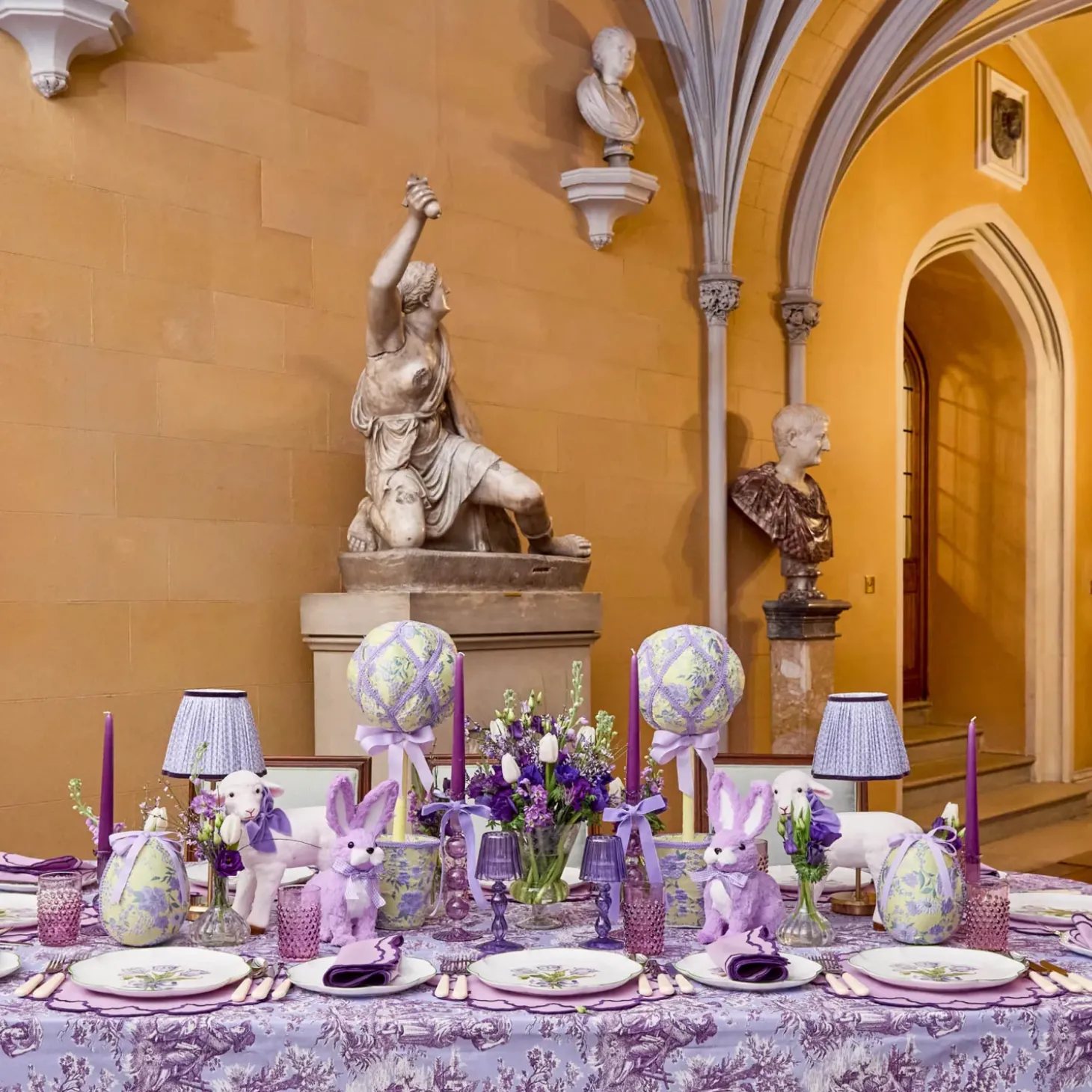 Purple Tulip Starter Plates (Set of 4)