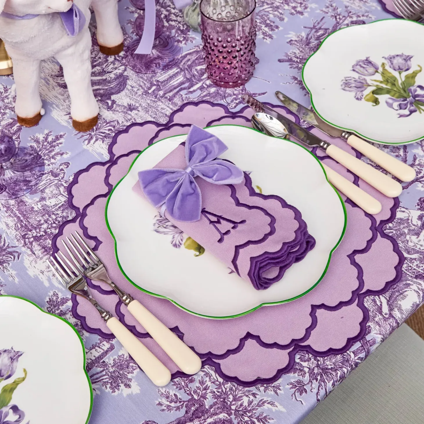 Purple Tulip Starter Plate