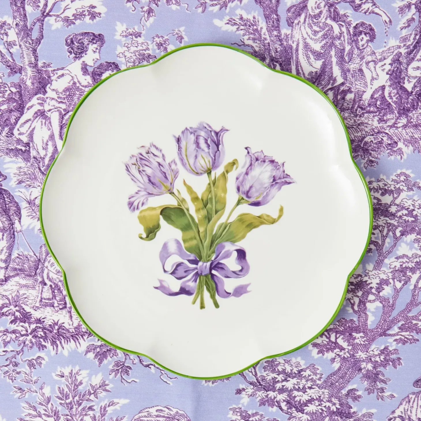 Purple Tulip Starter Plate