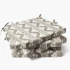 Putty Ikat Seat Pad Cushions (Set of 4)