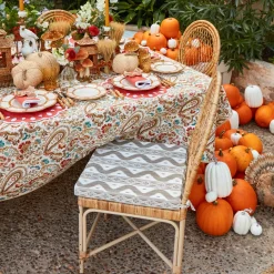 Putty Ikat Seat Pad Cushions (Set of 4)