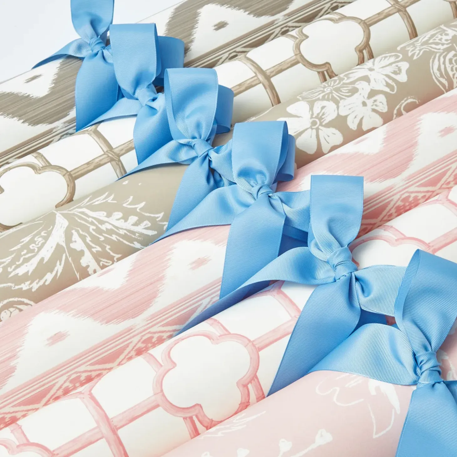 Putty Ikat Stripe Wallpaper