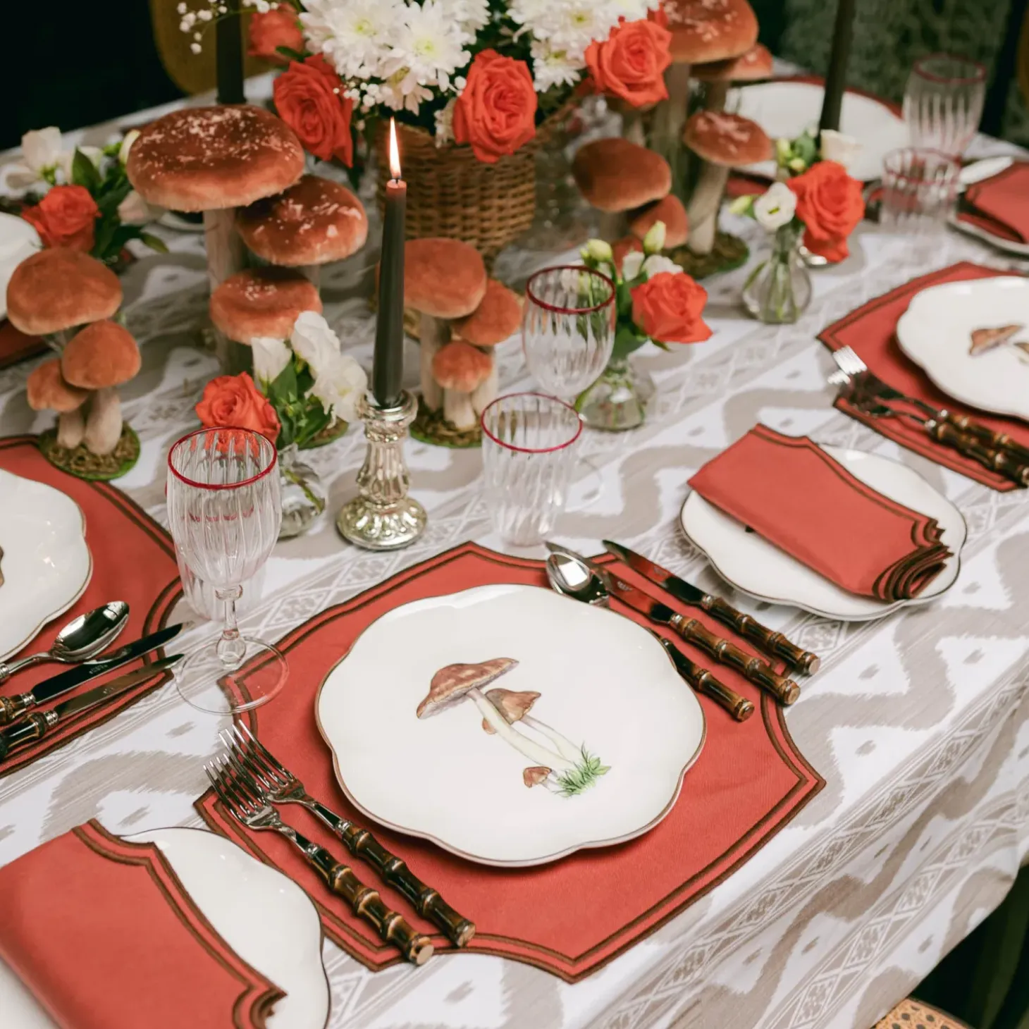Putty Ikat Tablecloth