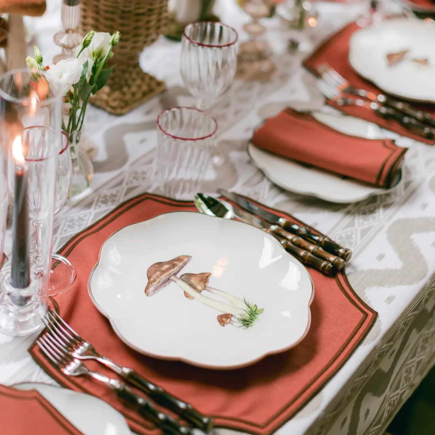 Putty Ikat Tablecloth