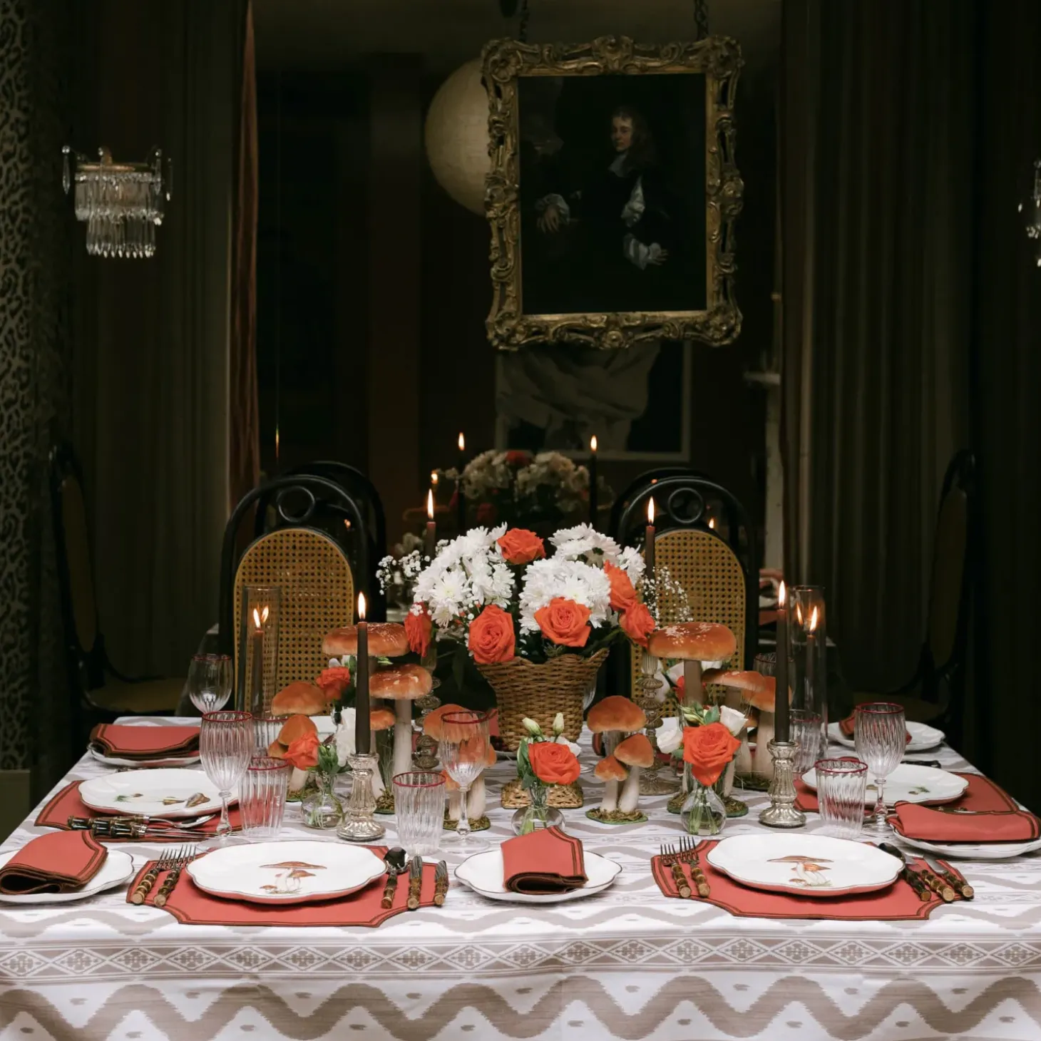 Putty Ikat Tablecloth