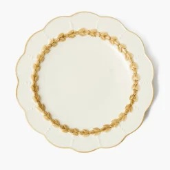 Putty Laurel Dinner Plates (Set of 4)