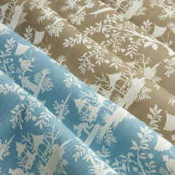 Putty Pagoda Garden Fabric