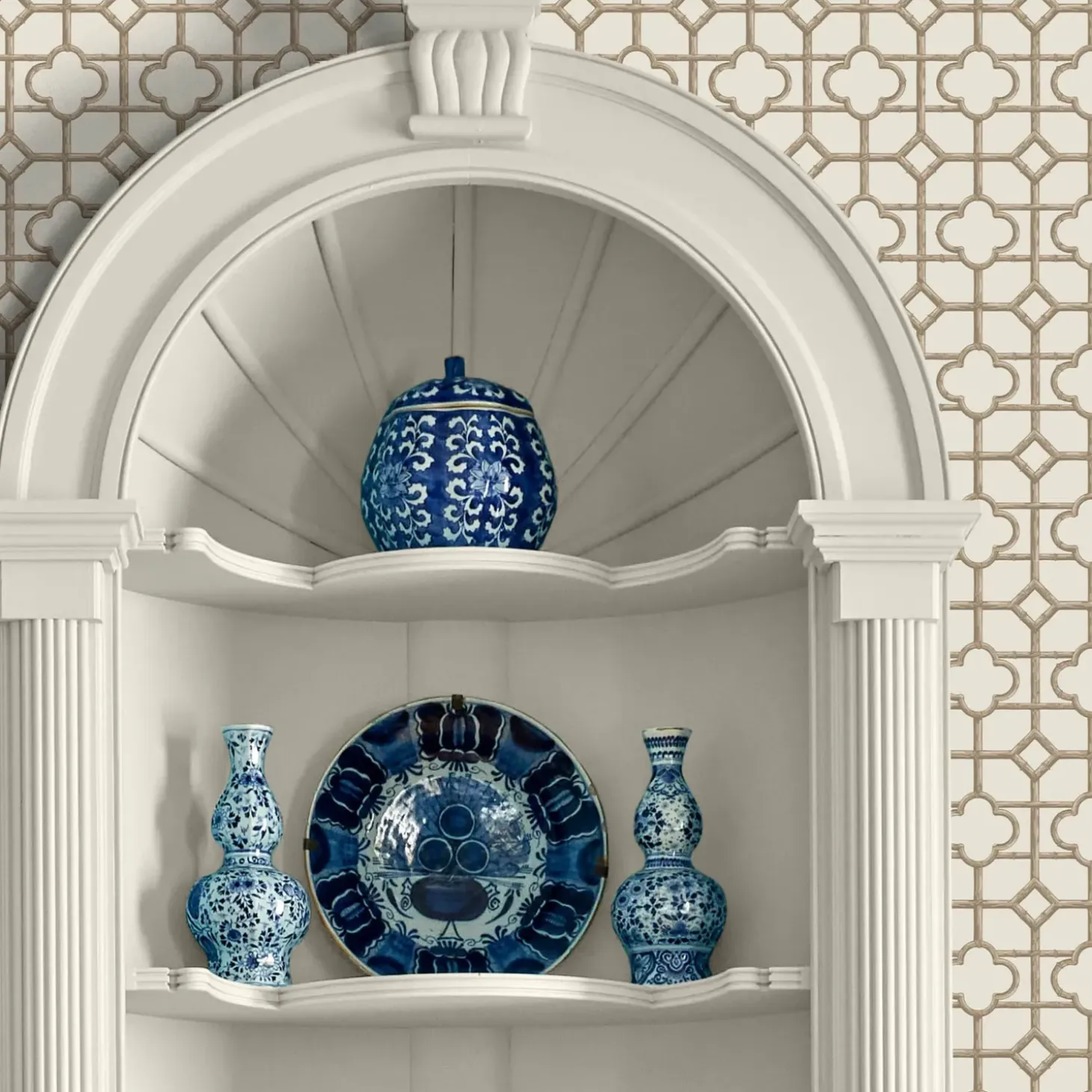 Putty Shaded Bamboo Wallpaper