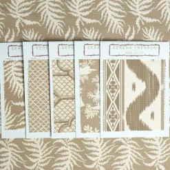 Putty Trailing Ferns Fabric