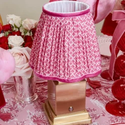 Raspberry Lotus Lampshade (18cm)