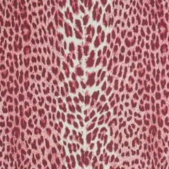 Raspberry Pink Leopard Fabric