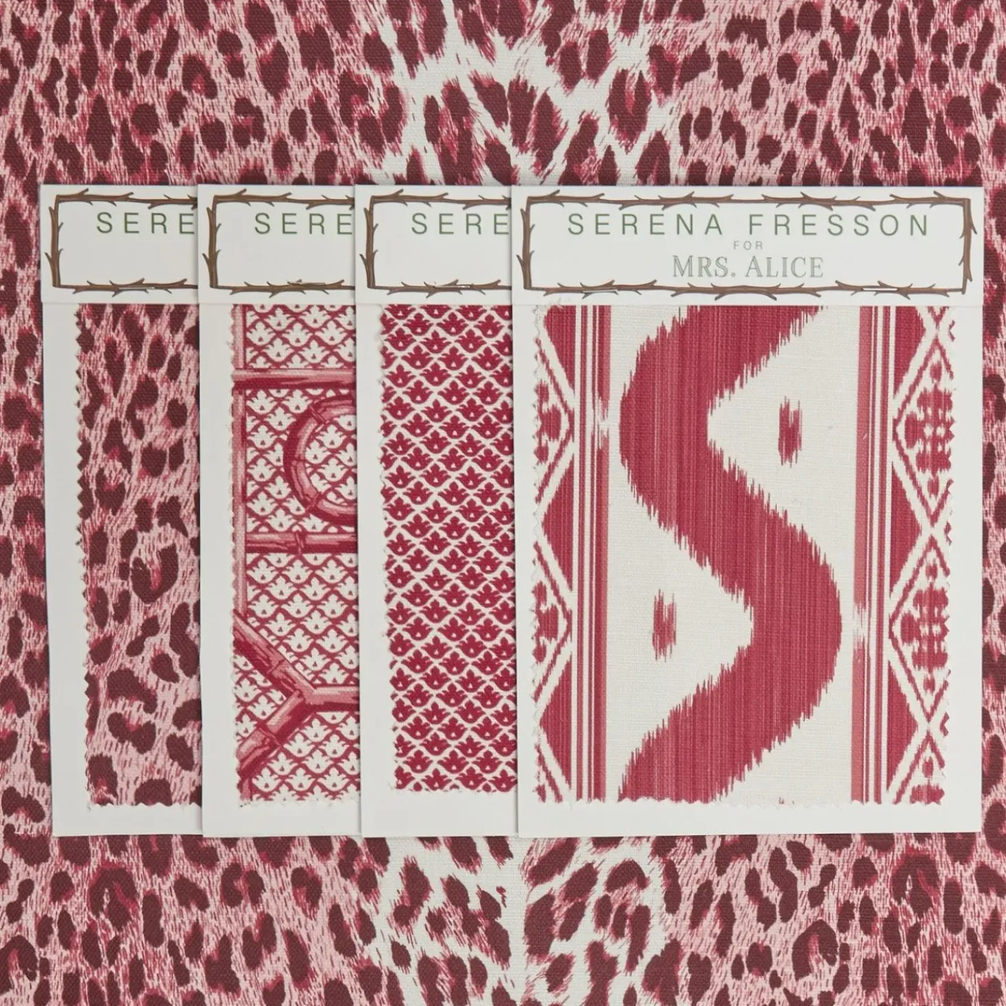 Raspberry Pink Leopard Fabric